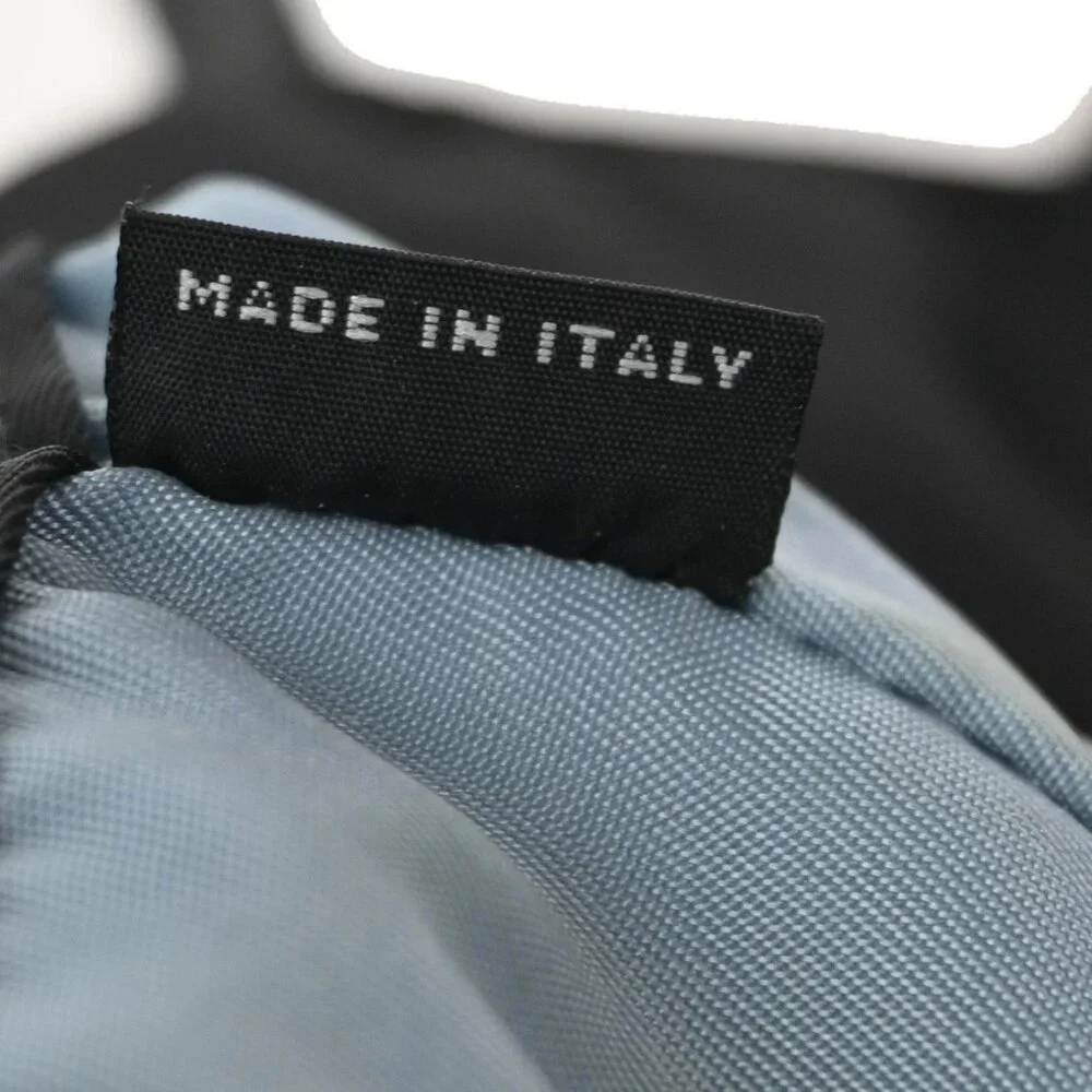 PRADA MILANO Etiquette Tote Bag Nylon Leather Black Italy 33CA290 - Picture 11 of 14